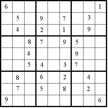 Une grille de sudoku